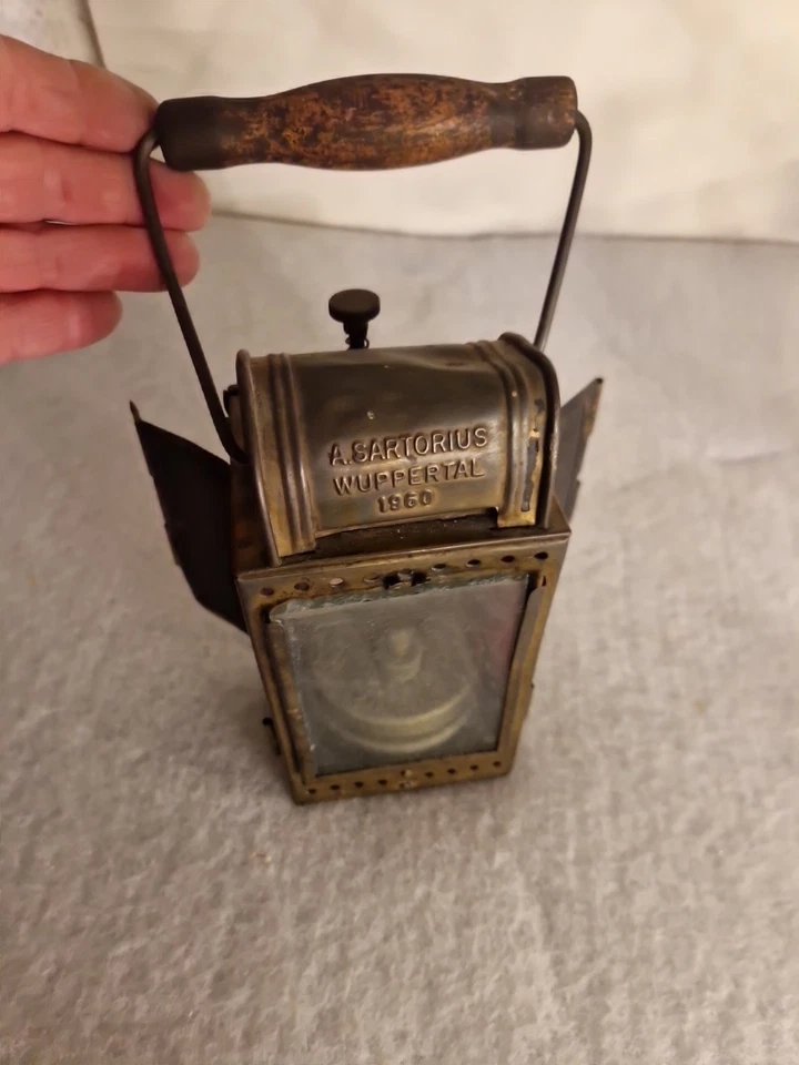 Karbidlampe Signal Laterne  Deutsche Bahn Sartorius 1960 Wuppertal 