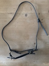 Black Full Drop Noseband Leather