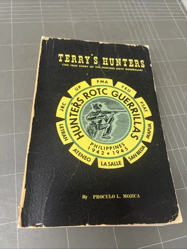 VINTAGE WAR BOOK TERRYS HUNTERS ROTC GUERRILLAS 1942 1945 MOJICA WW2 T