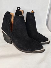 Jeffrey Campbell Cromwell Ankle Boot Pointed Women’s Size 6.5 Black Leather