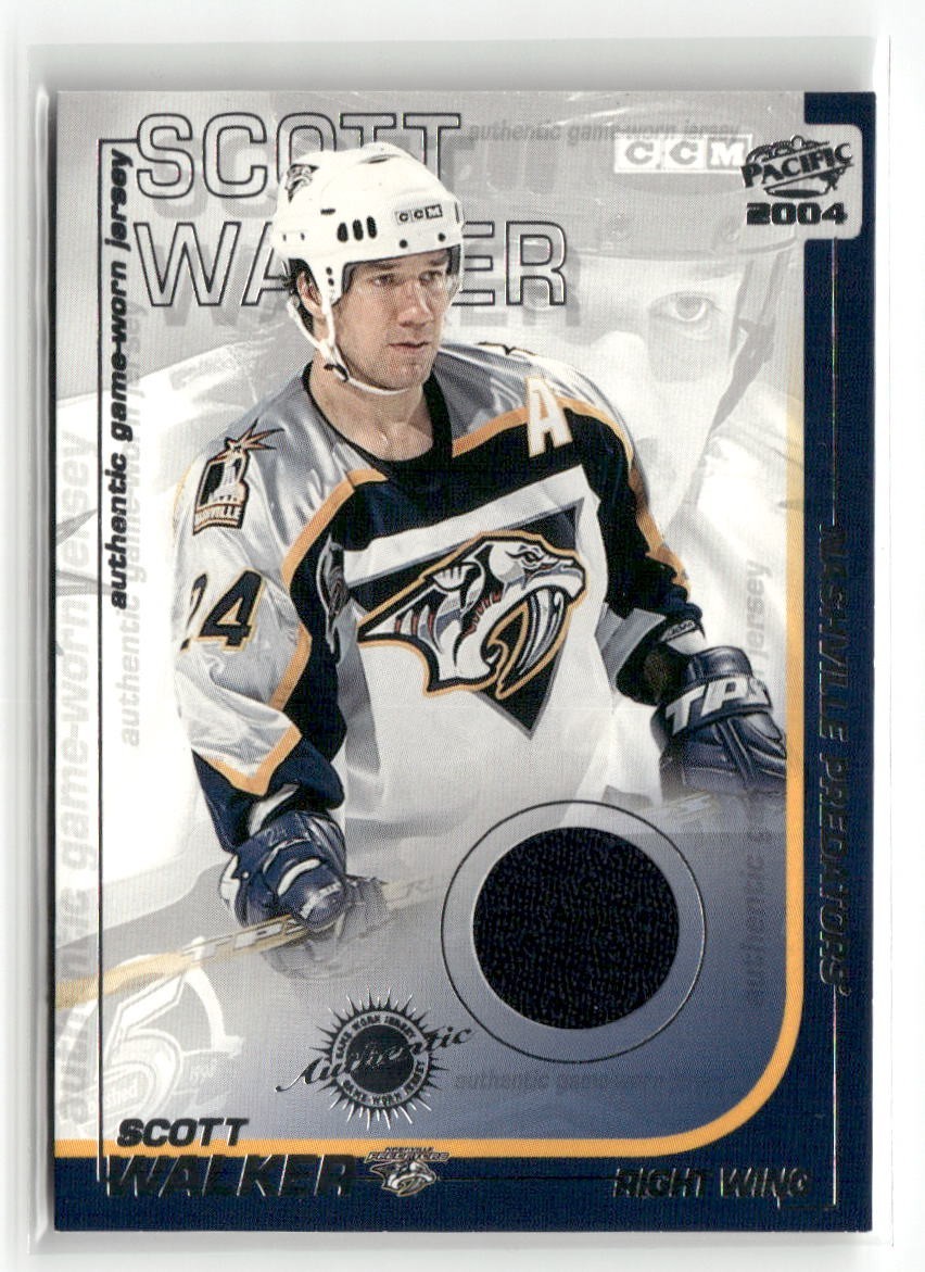 2003-04 Pacific Authentic Game-Worn Jerseys Scott Walker #22
