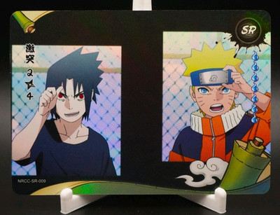 Naruto Uzumaki & Sasuke Uchiha NRCC-SR-009 Ninja Age Naruto Kayou Card NM