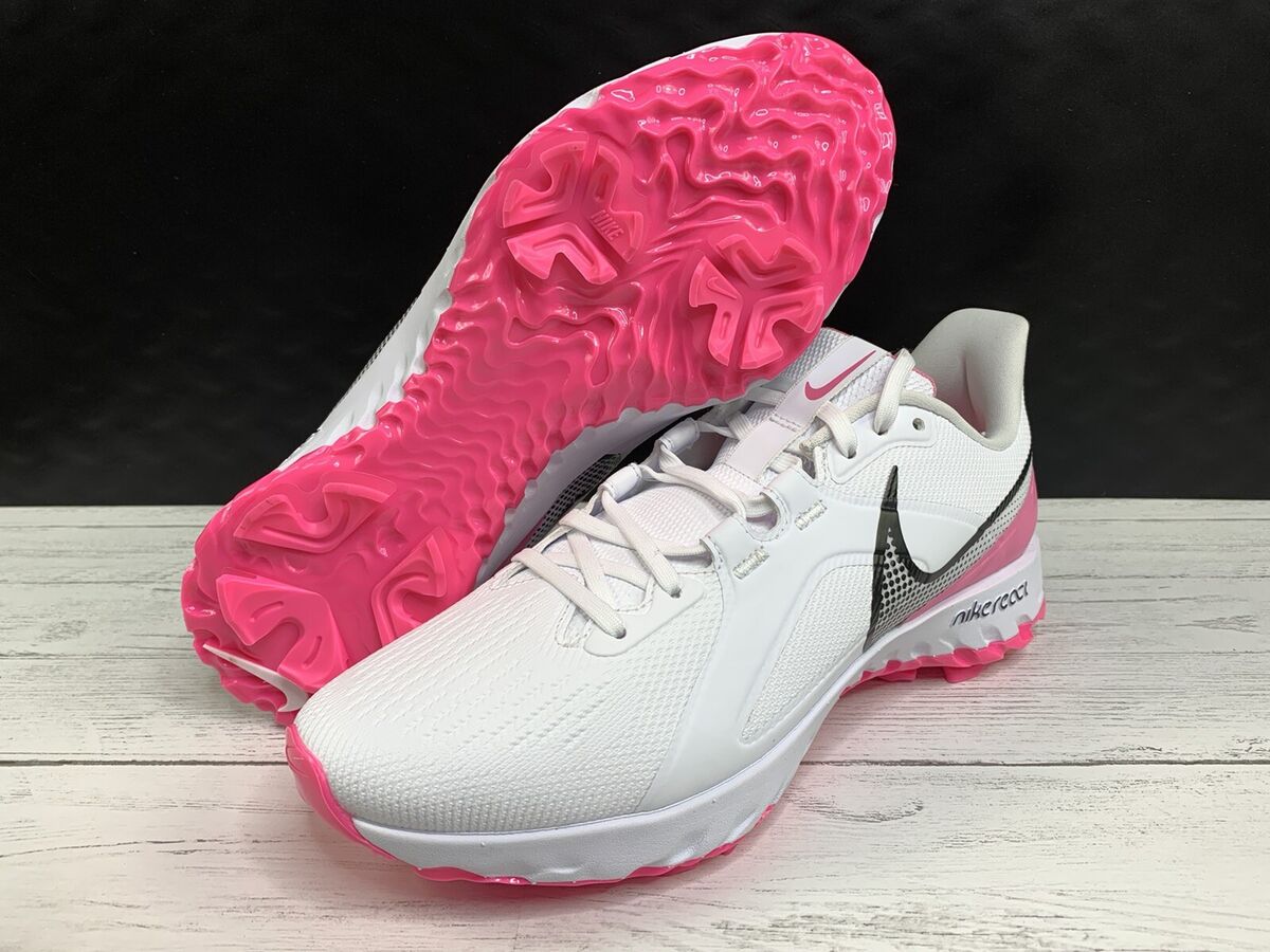 Nike React Infinity Pro White Lotus Pink Golf Shoes CT6620 Nike React Infinity Pro White Lotus Pink Golf Shoes CT6620