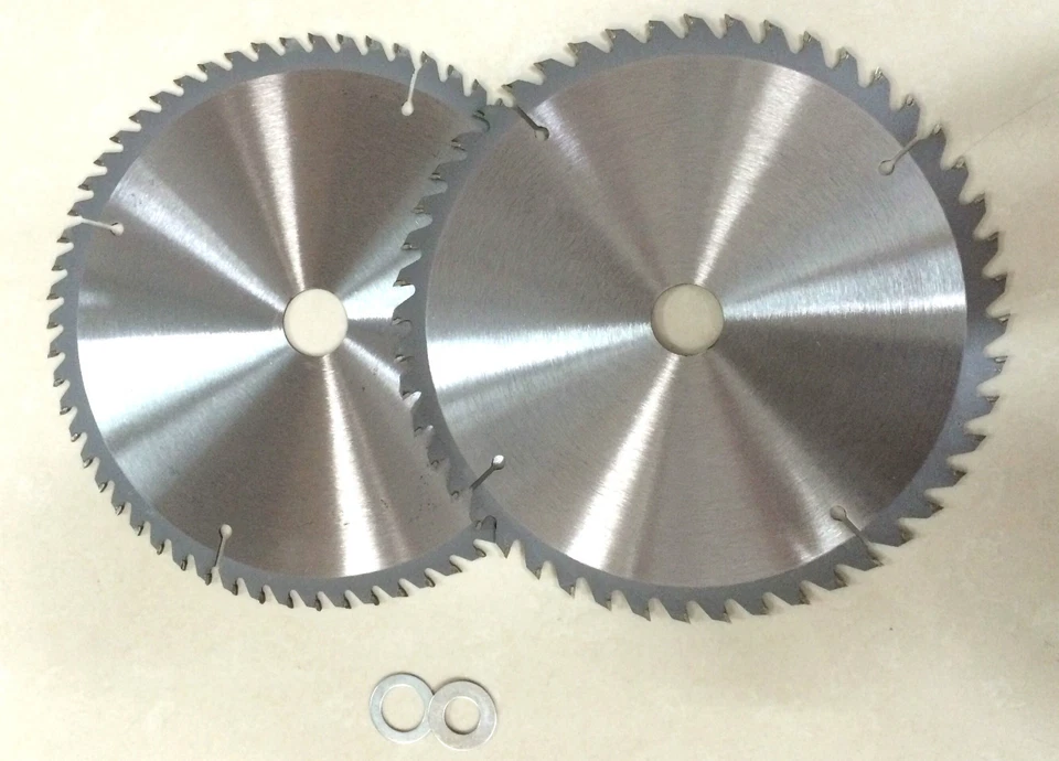 **2PC Mitre Saw Table Saw Blade TCT 254mm 48T,60Teeth 30MM BORE With 3 Reduction - image 2 of 4