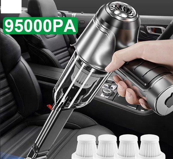 Handheld Vacuum Cleaner 95000PA Strong Suction Wireless Blower 2 in 1 Portable-image