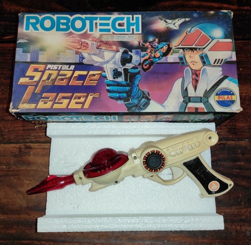 VINTAGE ULTRA RARE ROBOTECH SPACE LASER GUN TOY W/ SOUND ARGENTINA HARMONY GOLD - Picture 11 of 12
