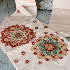 Vintage Silk Japanese Obi damask Pink belt sash