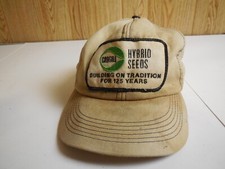 W4 Vtg Cargill Hybrid Seeds Patch Trucker Hat K Products USA Cap Farm Distressed