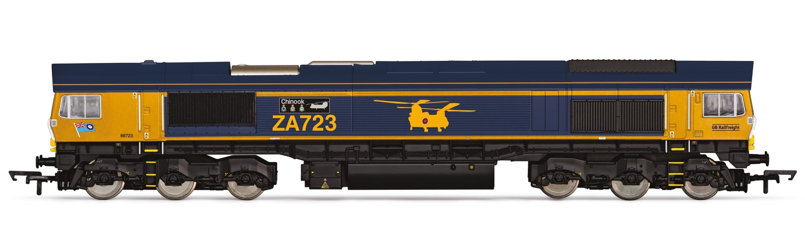 Hornby R30429 OO Gauge RailRoad Plus GBRf Class 66 Chinook 66723