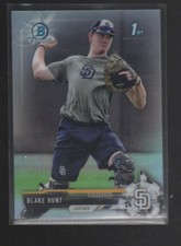 BLAKE HUNT 2017 BOWMAN CHROME DRAFT REFRACTOR CARD #BDC-145