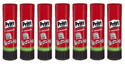 7 x Pritt Klebestift Klebetube 11g,  auswaschbar, lösungsmittelfrei