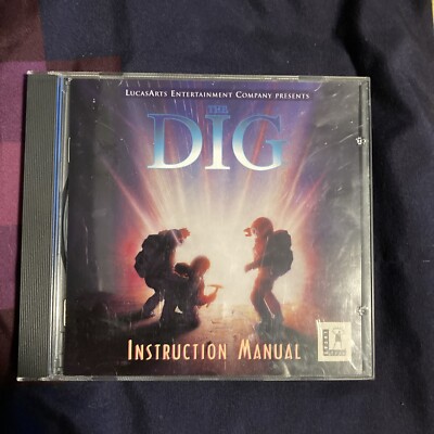 Vintage 90s The Dig PC Game LucasArts CD-ROM w/ Original Booklet