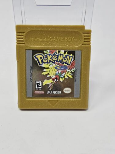 Pokemon Gold (Nintendo Game Boy Color, 2000) New Battery Authentic Tested Saves