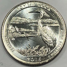 2015 S -  Bombay Hook National Park ATB Quarter Dollar Coin