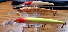 3) RAPALA DEEP MINNOW CRANKBAIT 4 1/2 LONG MA...