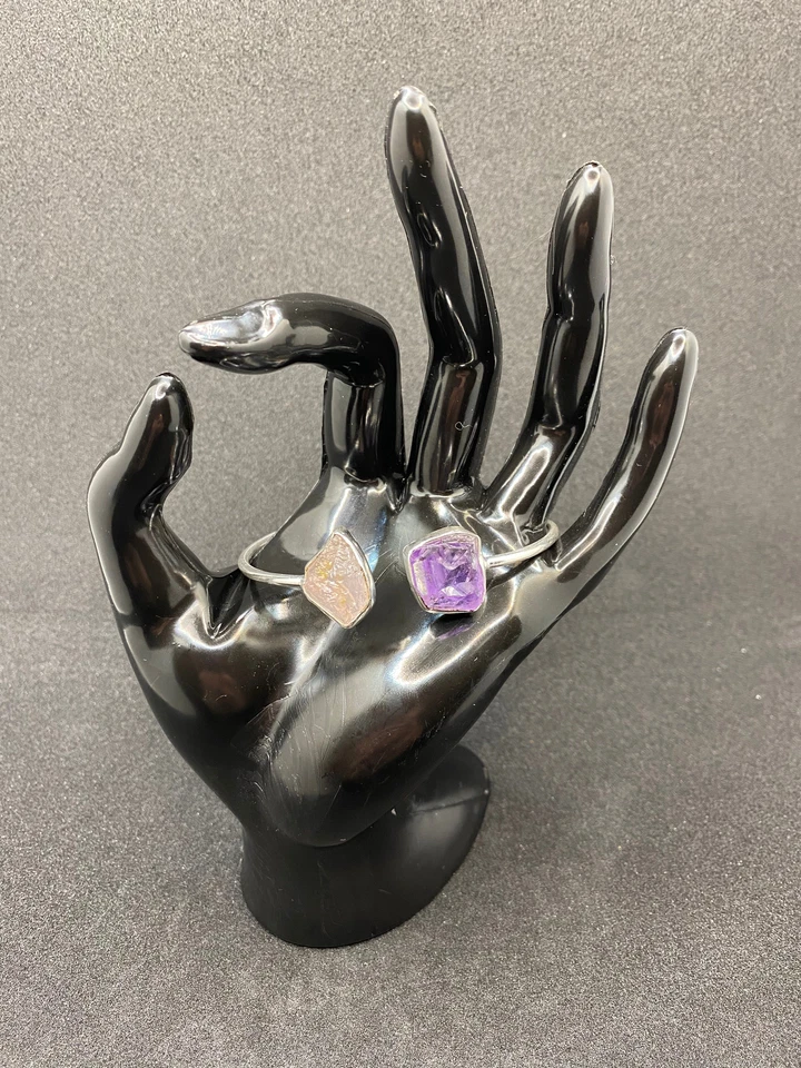 Moda Positano Gioielli - Collezione Zaffiro - Bracciale Ag 925 Ametista e Quarzo - Immagine 4 di 4