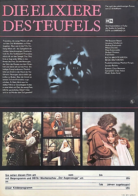 DDR Progress Filmplakat A2 - Die Elixiere des Teufels - DEFA 1973