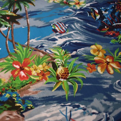 NWT $840 PRADA Men's Paradise Print Button Down Club Shirt