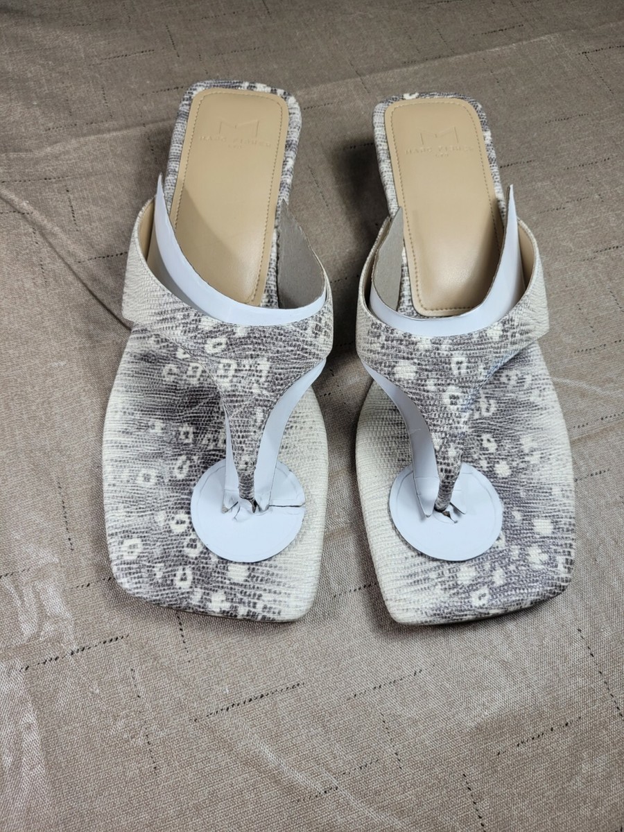 Marc Fisher Women's Size 8.5 M Faren Heel Thong Sandals