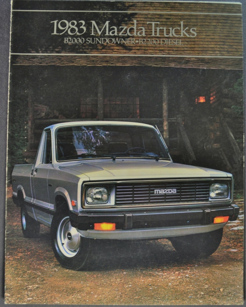 1983 Mazda Pickup Truck Brochure B2000 Sundowner B2200 Diesel