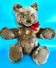 EUC Vtg STEIFF TEDDY BEAR 5 JOINTED 0202/51 BUTTON TAG GRAWLER KNOPF IM OHR 20"