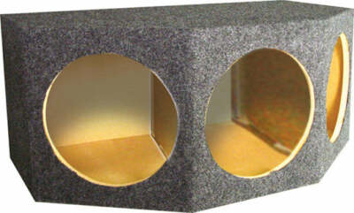 Q Power B123H 12'' 3 Hole Car Subwoofer Box QBASS123