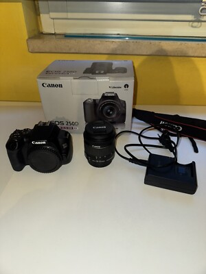 Canon EOS 250D 24.1MP Digitale Spiegelreflexkamera (Kit mit EF-S 18-55mm...