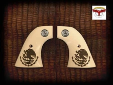 PIETTA 1860 ARMY PERCUSSION OR CARTRIDGE REVOLVER GRIPS ; 2P MEXICAN EAGLE