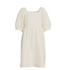 Wonder Nation Girls Babydoll Pullover White Dress Size XXL 18 NEW