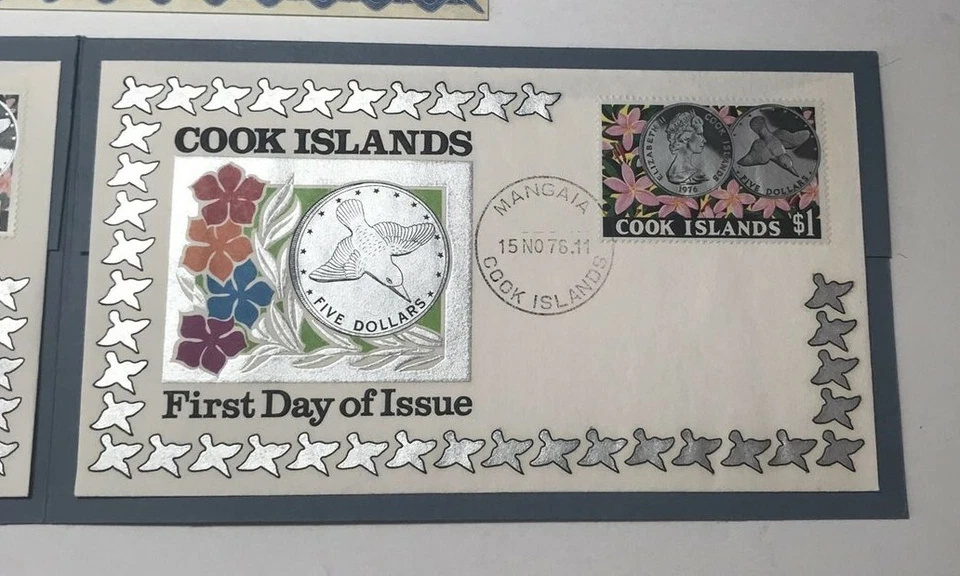 Cook Islands November 15 1976 First Day Of Issue Stamps Certificate Authenticity - Image 4 of 4