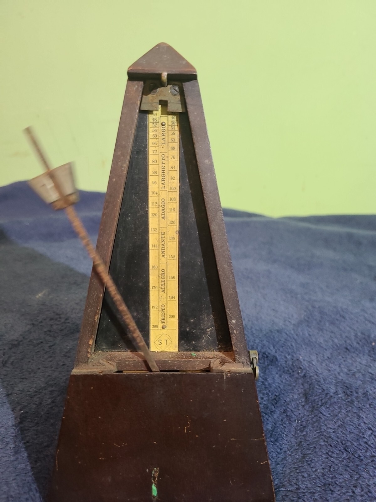 ANTIQUE FRENCH WOODEN METRONOME De MAELZEL PARIS FRANCE HOLLANDE 9