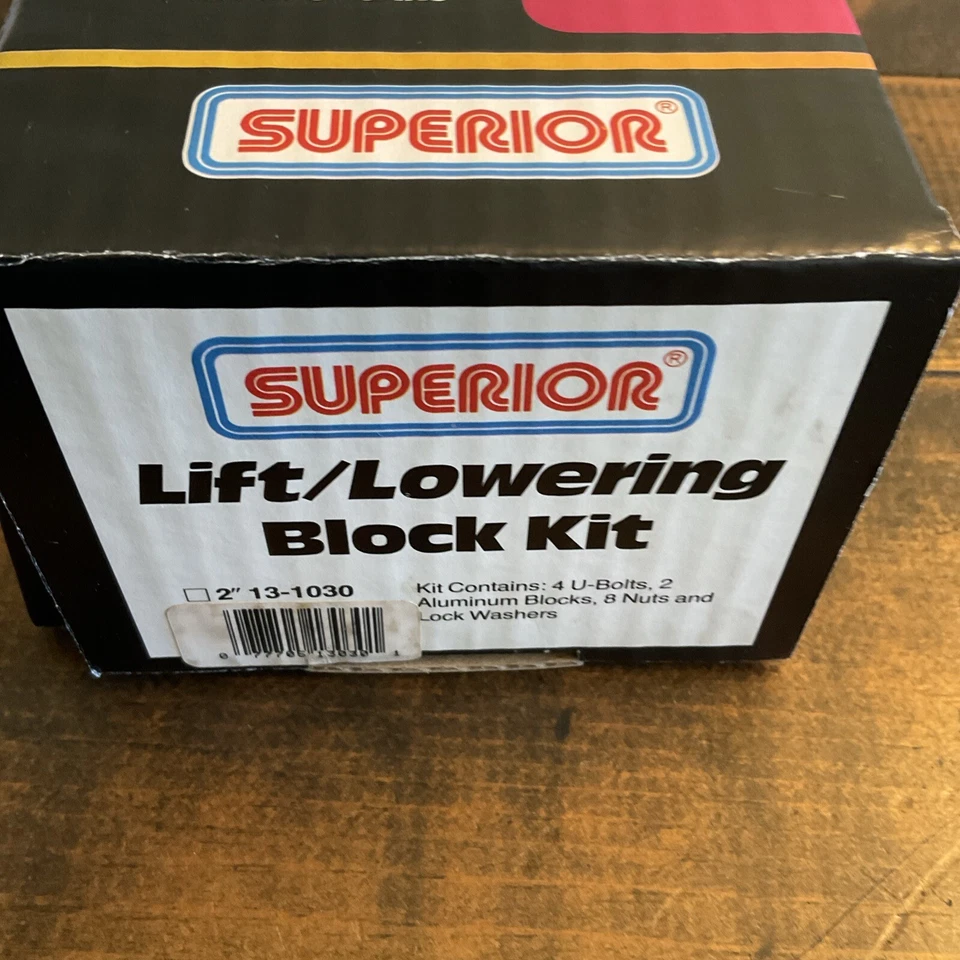 Superior 13-1030 Lift or Lowering Block Kit 2" Vintage NOS MINI TRUCKS VANS - Image 2 of 4