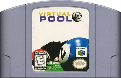 Virtual Pool Nintendo 64 N64 OEM Official Original Authentic RARE! COS FLAWED