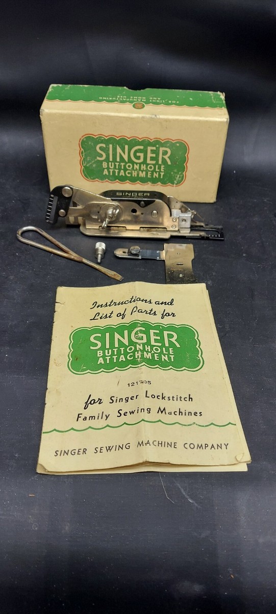 Vintage Singer Buttonhole Attachment 121795 For Lock Stitch
