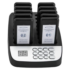 Restaurant Wireless Guest Paging System 10 Beepers Queuing Calling Pager Food