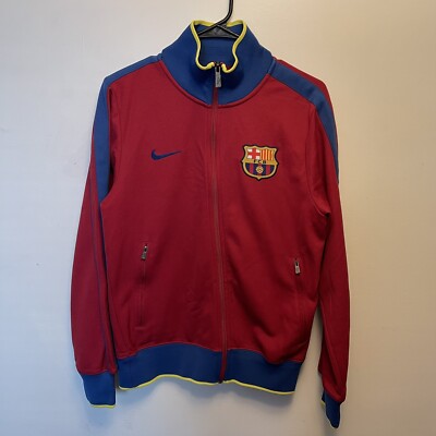 FC Barcelona Authentic Nike Soccer Jacket Men's Size Small | eBay