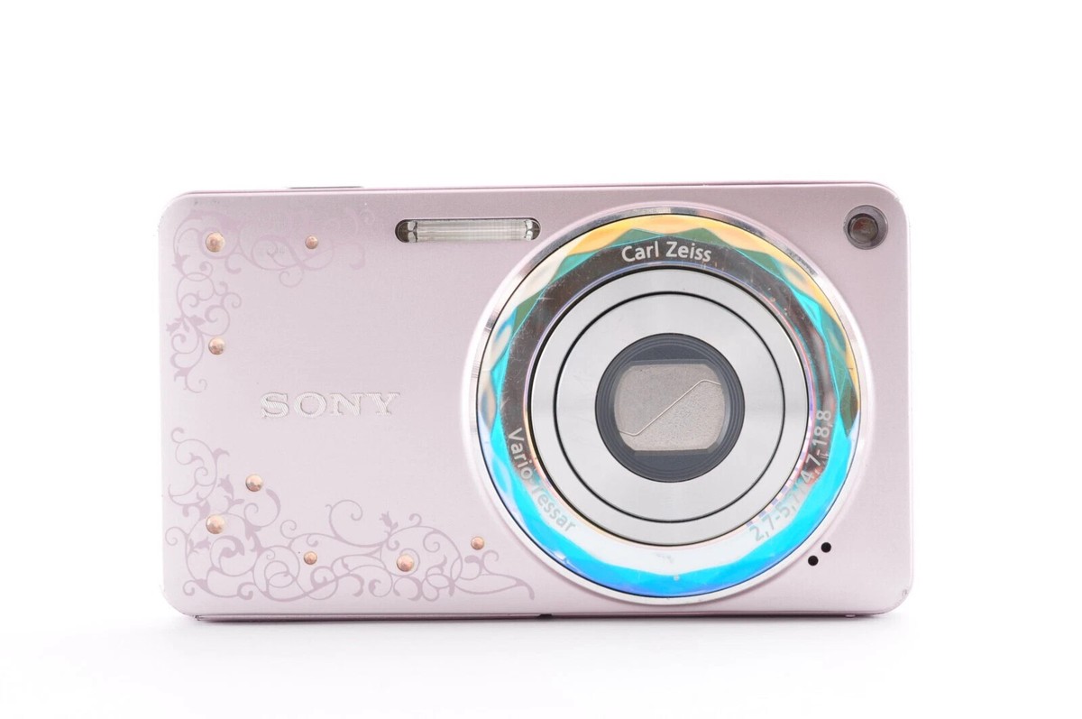 SONY Cyber Shot DSC-W350D 14.1MP Digital Camera Rhinestone