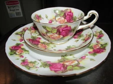 Royal Chelsea Bone China England Roses (3) Piece Luncheon Set