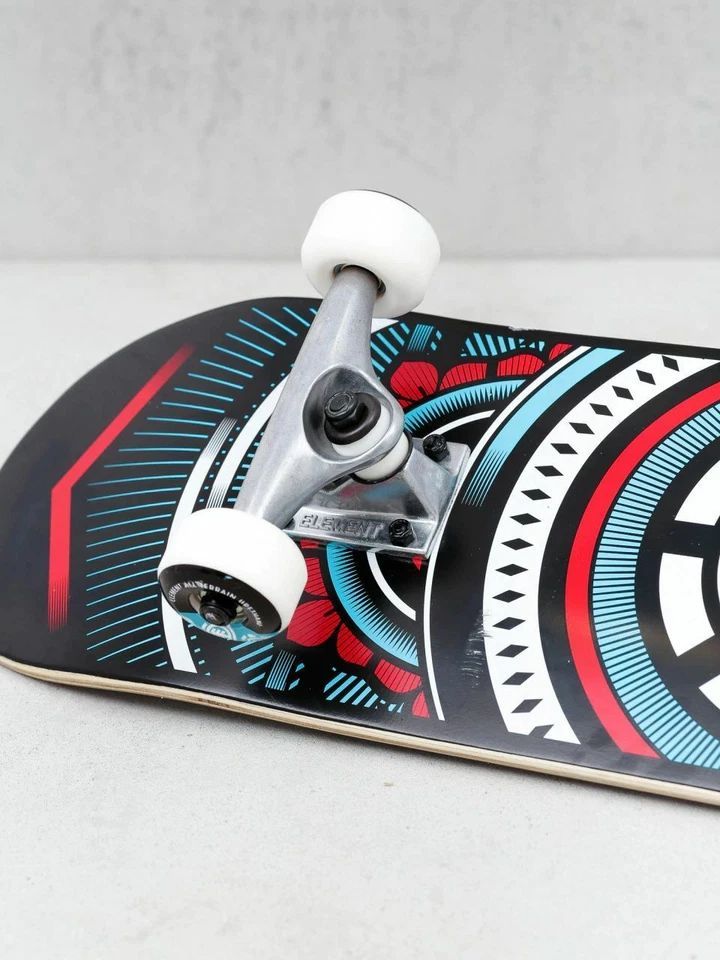 Element Skateboard Complete Hatched Red/Blue 8" Pre-Assembled - image 3 of 4