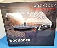 Vintage Record Players for Vinyl with Speakers Belt-Driven Retro Turntable NEW