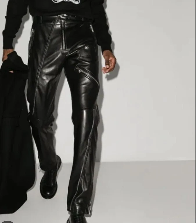 Versace leather pants sale