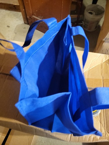 (Pack of 10) BLUE POOL Tote Bags Soft Handles 12x12x8 inch - 第 4/5 張圖片