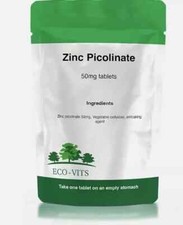 ECO-VITS ZINC PICOLINATE (50MG) TABLETS