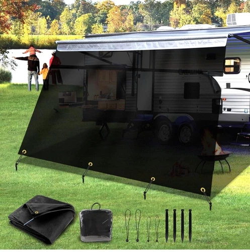 tentproinc rv awning sun shade screen 7 x 9’x3”