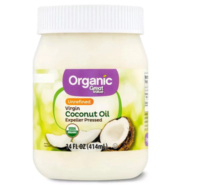 Great Value Organic Unrefined Virgin Coconut Oil, 14 fl oz