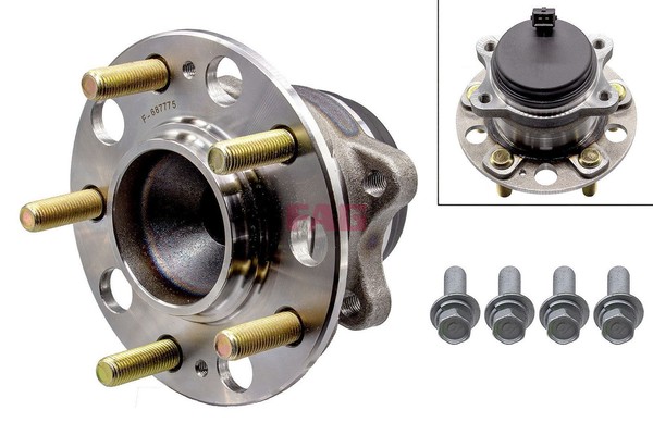 Schaeffler Fag Radlagersatz 713 6268 90 FüR Hyundai Tle Ql Tucson Tl Kia Suv 48V-image