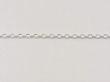 925 Sterling Silver Round Cable Chain 1.8mm - 1 Foot