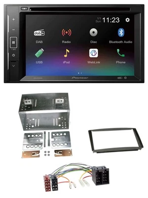Pioneer Bluetooth MP3 USB 2DIN DAB DVD Autoradio für Kia Ceed 01-09 proCeed 08-1 - Bild 1 von 4