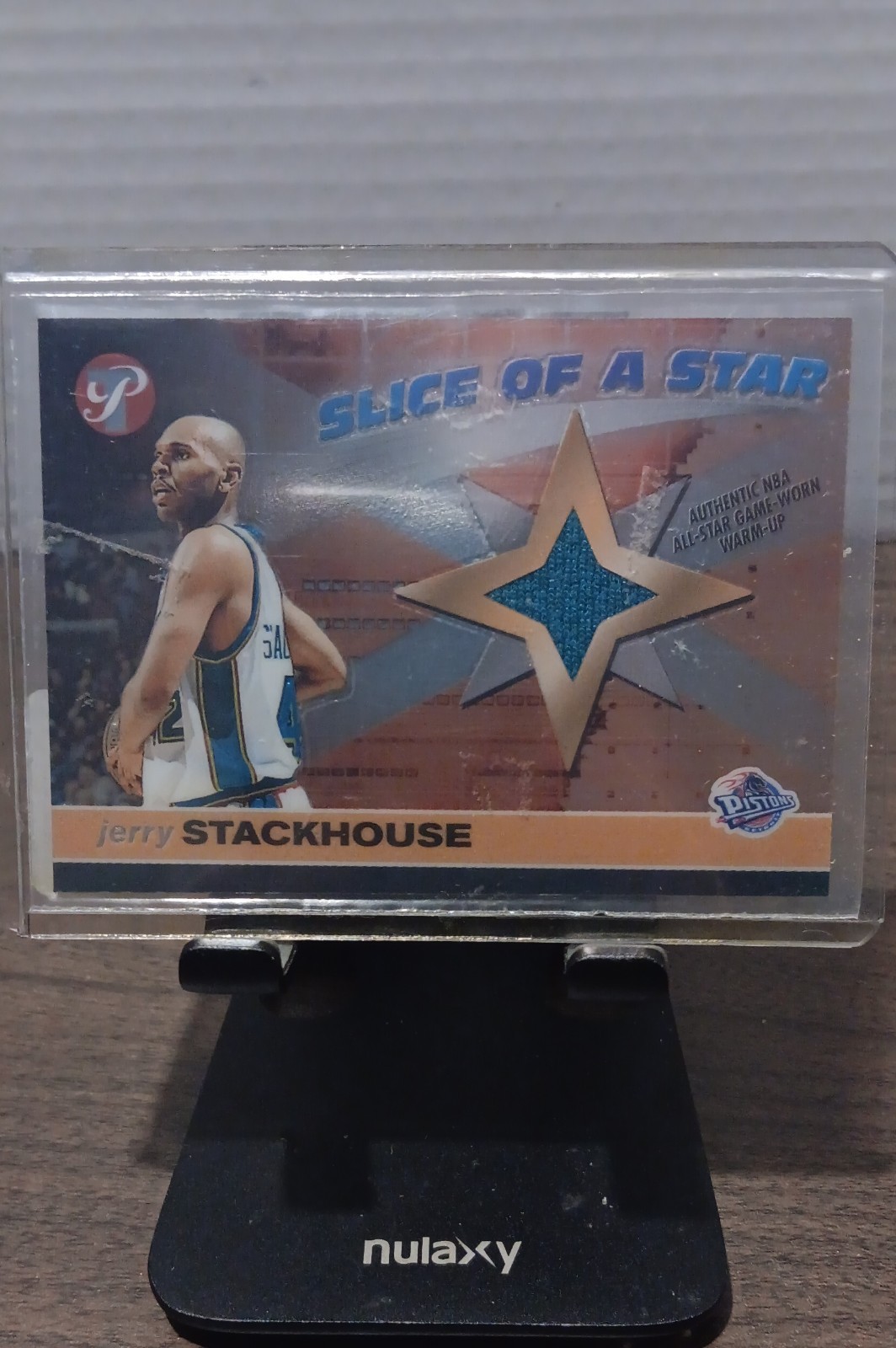 2001-02 Topps Pristine - Slice of a Star Jerry Stackhouse #S-JDS (MEM) NM