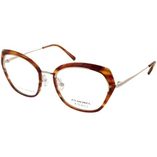 Koali Morel Women's Eyeglasses Brown/Yellow Full Rim Frame Liliana 20098K TP09